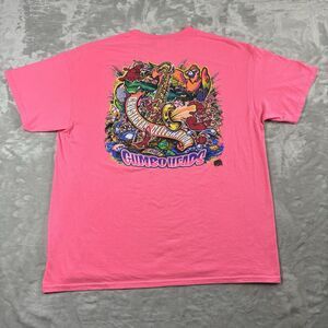 Rare Alabama Gumbo Heads Tee 2014 Mens Size XL Pink Graphic T Shirt Short Sleeve